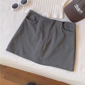 SHEIN Gray Mini Skirt